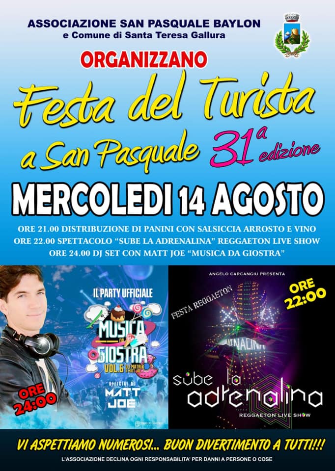 Festa del turista a San Pasquale